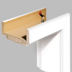 Borne Komplett-Zarge 198,5 x 73,5 x 33 cm CPL weiß links