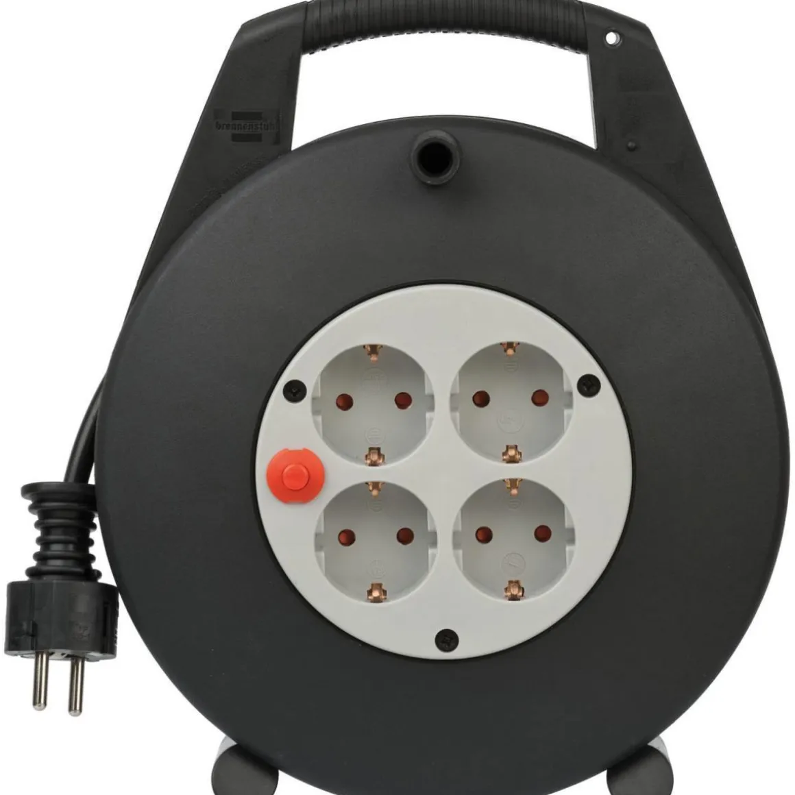 Brennenstuhl Mini-kabeltrommel Vario Line 1000 cm schwarz