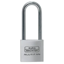 Burg Wächter Zylinder-Vorhängeschloss 770 hoher Bügel 76,4 29,7 x 76,4 x 12,8 mm