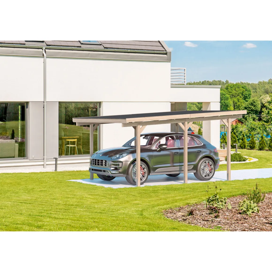 Carport mit Abdeckung 3,04 x 2,29 x 5 m