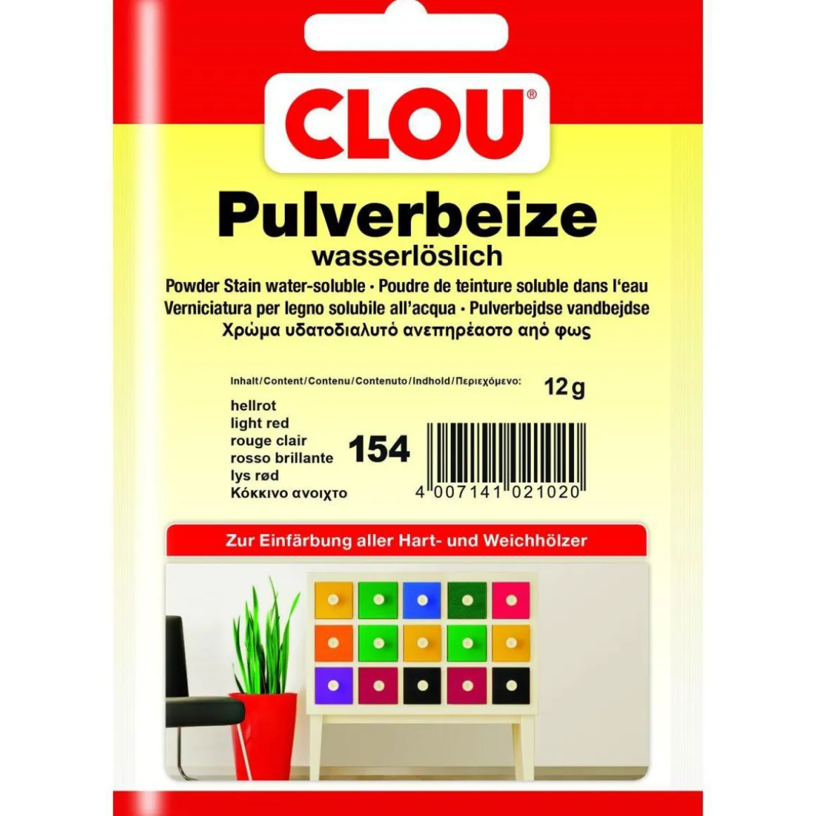 Clou Pulverbeize Hellrot 12 g