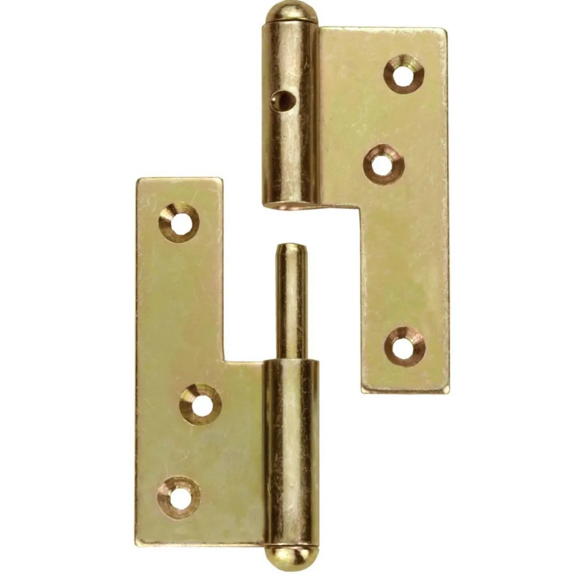 Connex Tuerbaender gelb verzinkt rechts 80 mm