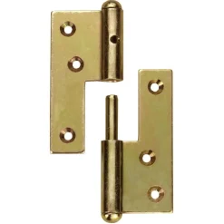 Connex Tuerbaender gelb verzinkt links 120 mm