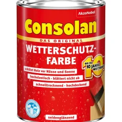 Consolan Wetterschutzfarbe anthrazitgrau 0,75 L