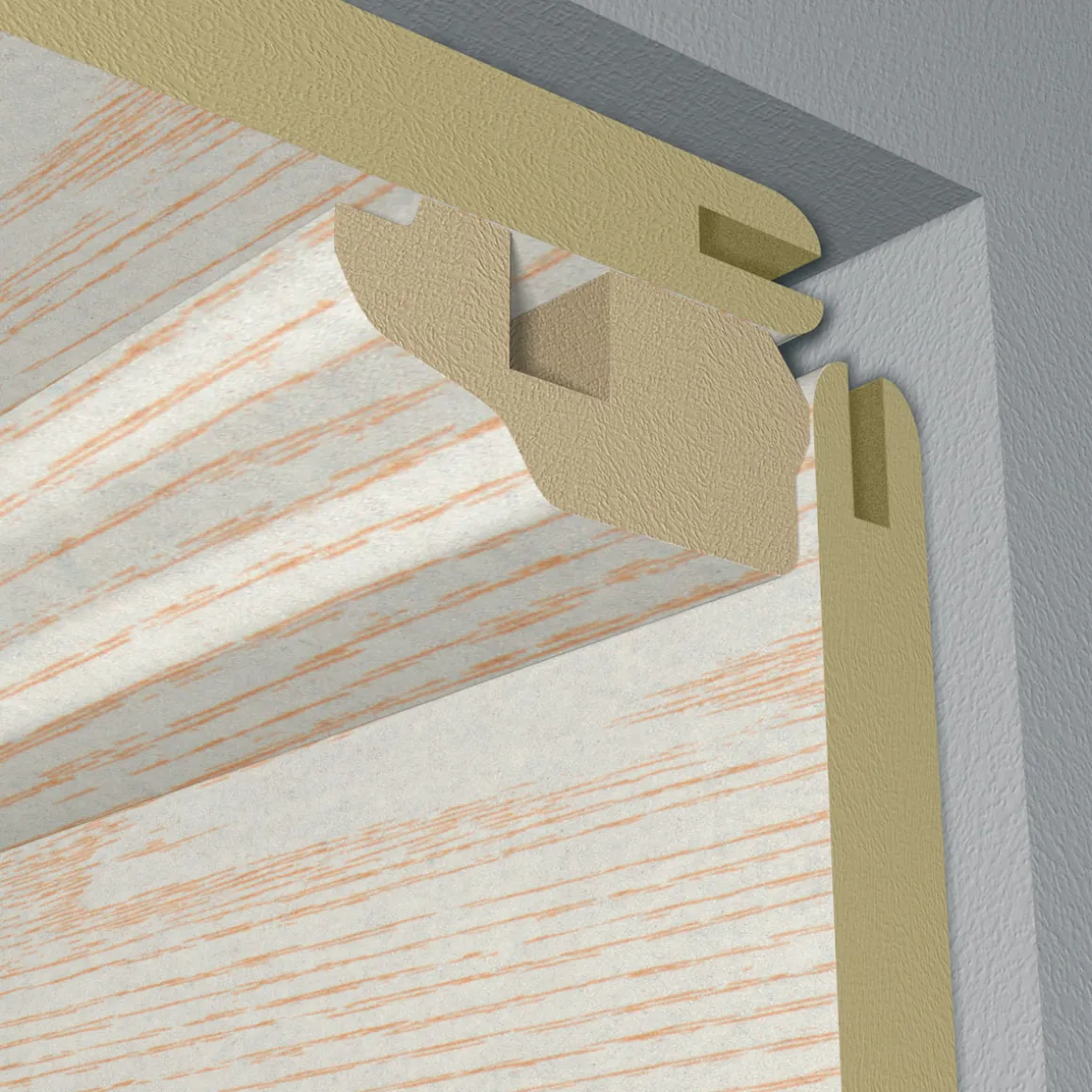 Deckenleiste Esche weiß 2,6 m