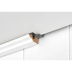 Deckenleiste Schnee weiß 2,6 m