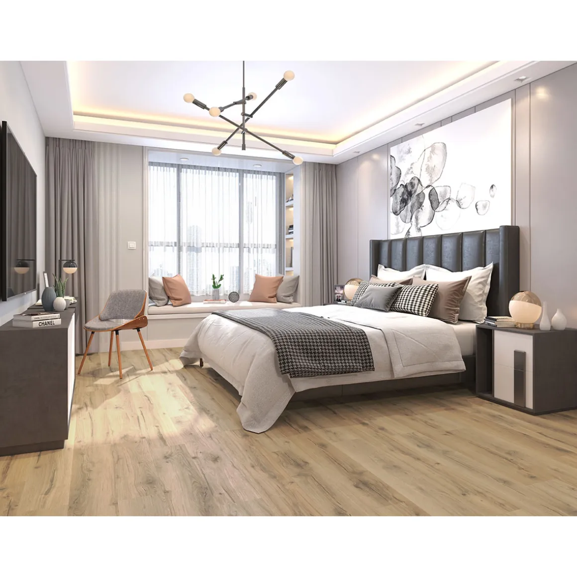 Designboden HydroClick Taupeiche