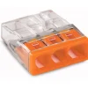 Dosenklemme Wago orange 3 x 0,5-2,5 mm² 100 Stück