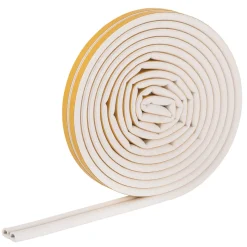 D-Profildichtung selbstklebend weiß 6m 9x6 mm