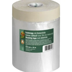 Duck Feinkrepp mit Abdeckfolie für Fußleisten 550 mm x 25 m
