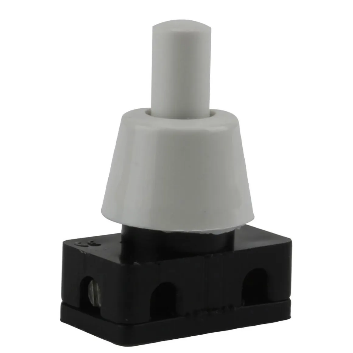 Einbau-Druckschalter 1-polig 1A 2 Stück weiß