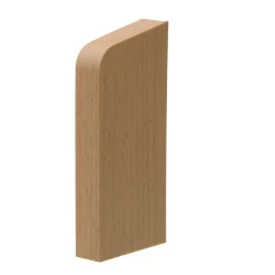Endstück rechts Buche hell für Rohrverkleidungsleiste