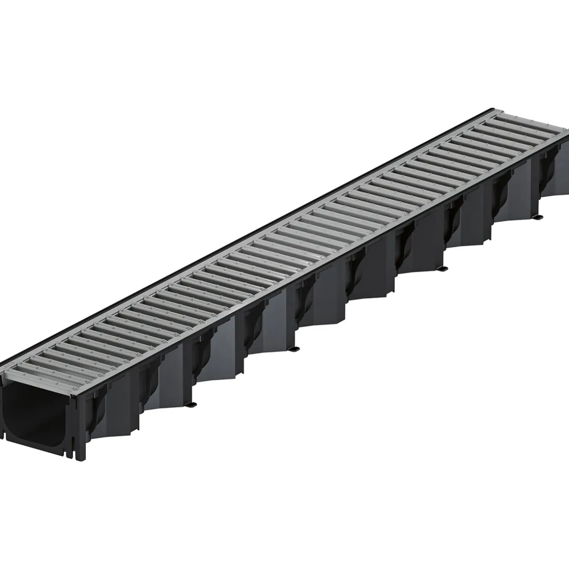 Entwässerungsrinne ACO Self Hexaline 2.0 schwarz 100 x 12,5 x 7,8 cm