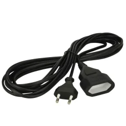 Euro-Verlängerung 5 m schwarz