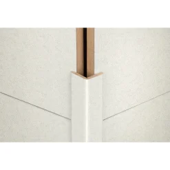 Faltleiste weiß Struktur 2,6 m