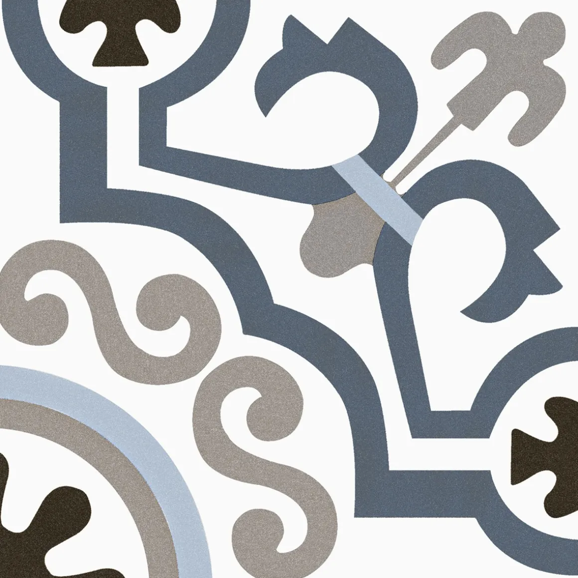 Feinsteinzeug Alpha Blue glasiert matt 20 x 20 x 1 cm