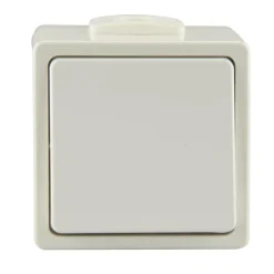 Feuchtraum Aus-/Wechselschalter Aquarius polarweiß