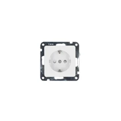 Flector Steckdose mit Kindersicherung mattweiß