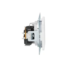 Flector Steckdose mit Kindersicherung mattweiß