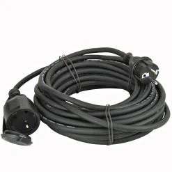 Flector Technik Gummi-Verlängerung schwarz 10 m