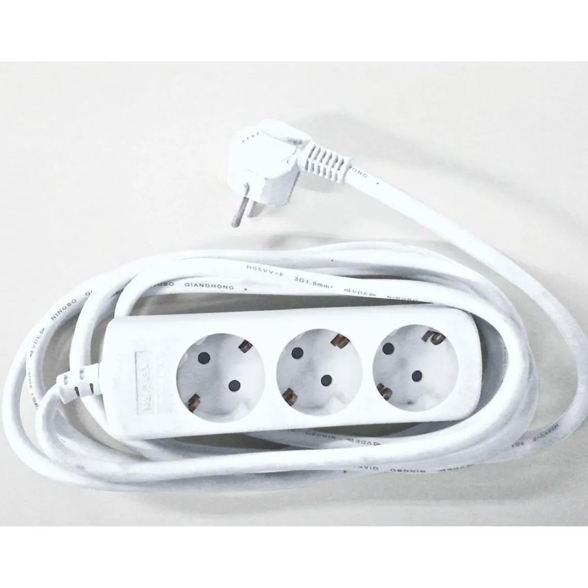 Flector Technik Tischsteckdose 3-fach weiß