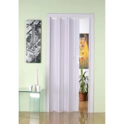 FORTE Kunststoff-Falttür Luciana B 88,5 x H 202 cm weiß
