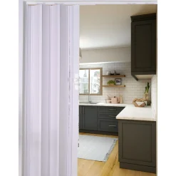 FORTE Kunststoff-Falttür Luciana B 88,5 x H 202 cm weiß