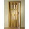 FORTE Kunststoff-Falttür Luciana B 88,5 x H 202 cm Eiche hell 3 Fenster