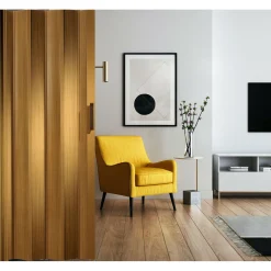 FORTE Kunststoff-Falttür Luciana B 88,5 x H 202 cm Buche