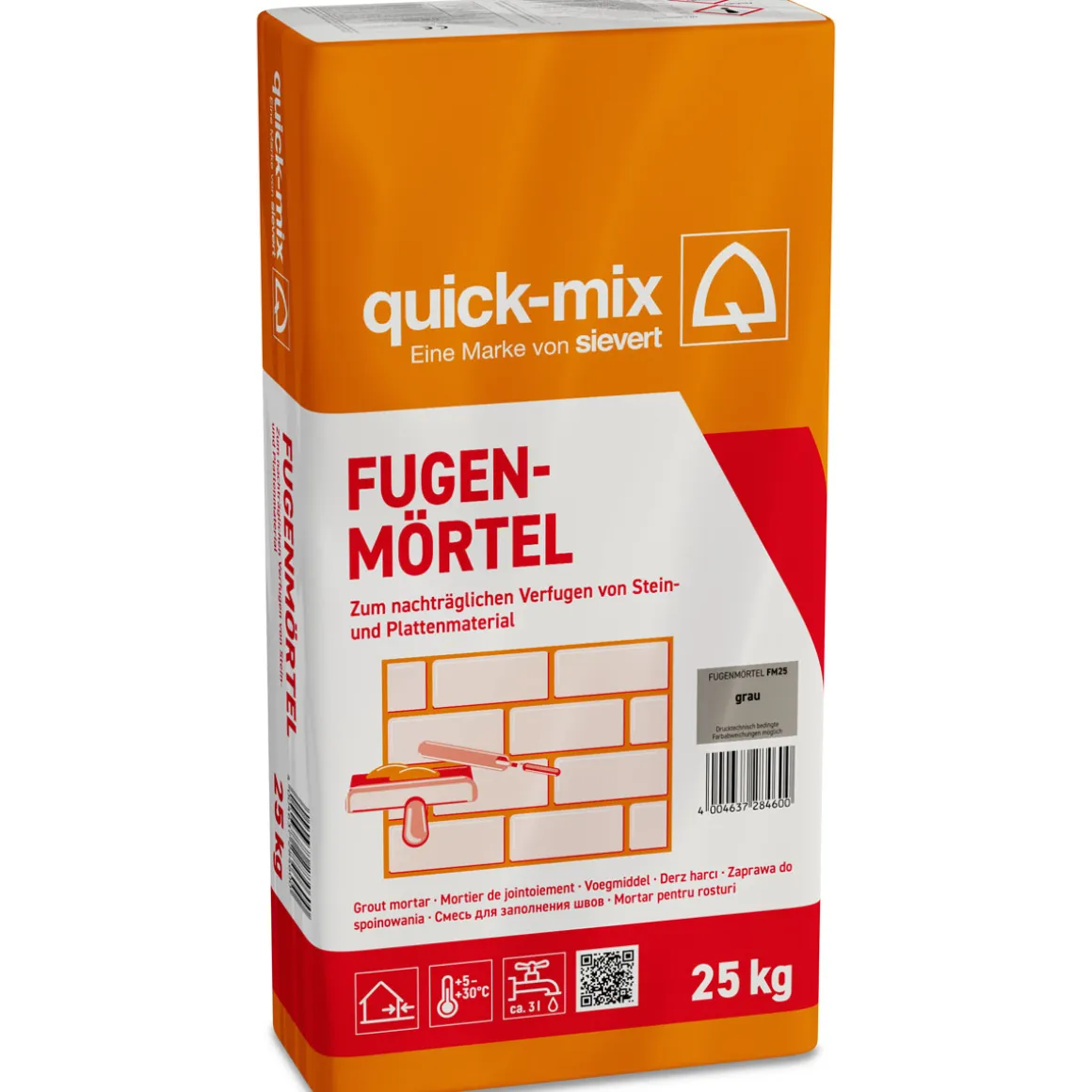 Fugenmörtel grau 25 kg