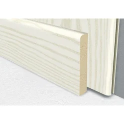 Fußleiste Pinie weiß 2,6 m