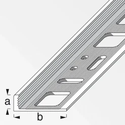 Fundamo Winkelprofil 10 mm 2,5m PVC grau
