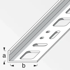 Fundamo Winkelprofil 12,5 mm 1m Edelstahl