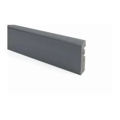 Fussleiste Massiv clipbar anthrazit 15 x 65 x 2500 mm