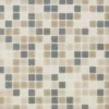 Glasmosaik Grey Brown Beige Mix 32,7 x 32,7 x 0,4 mm