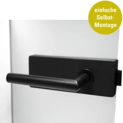 Glastürbeschlagset SKS 61 BLACK 3-teilig