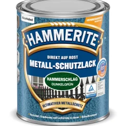 Hammerite Metallschutzlack dunkelgrün Hammerschlag 2,5 L