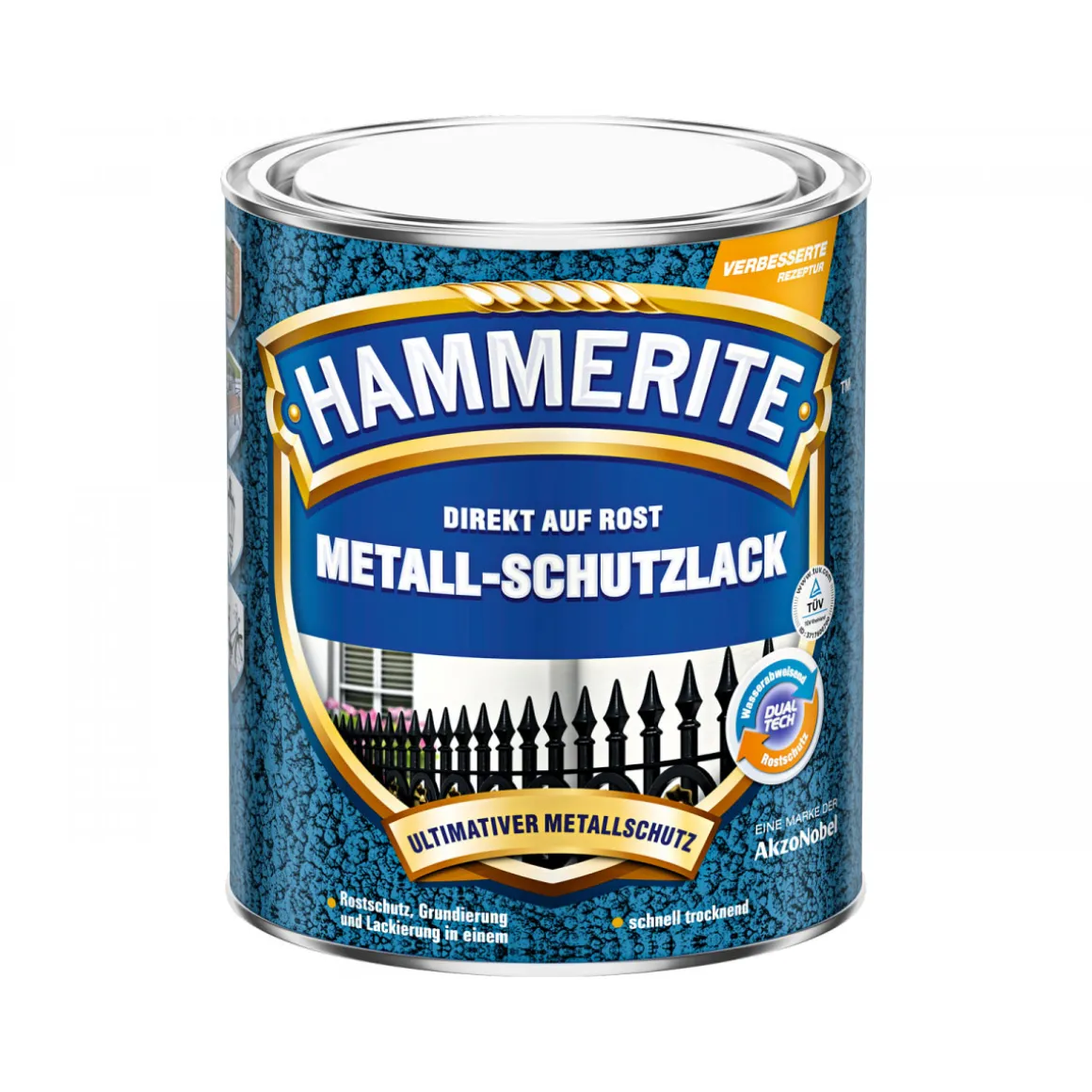 Hammerite Metallschutzlack schwarz glanz 750 ml