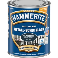 Hammerite Metallschutzlack dunkelblau Hammerschlag 750 ml