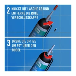 Henkel Sista Silikon Bad und Küche 100 ml weiß