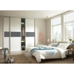 Hibitaro  Studio-Schiebetür mit Aluminiumrahmen auf Maß als Schrank- / Nischentür