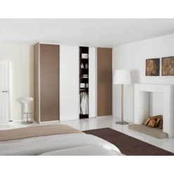 Hibitaro  Studio-Schiebetür mit Aluminiumrahmen auf Maß als Schrank- / Nischentür