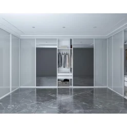 Hibitaro  Studio-Schiebetür mit Aluminiumrahmen auf Maß als Schrank- / Nischentür