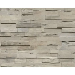 Indo Wandverkleidung Slimwood Hevea Gun Smoked 9er-Set