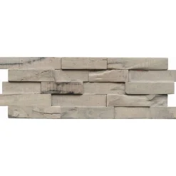 Indo Wandverkleidung Slimwood Hevea Gun Smoked 9er-Set