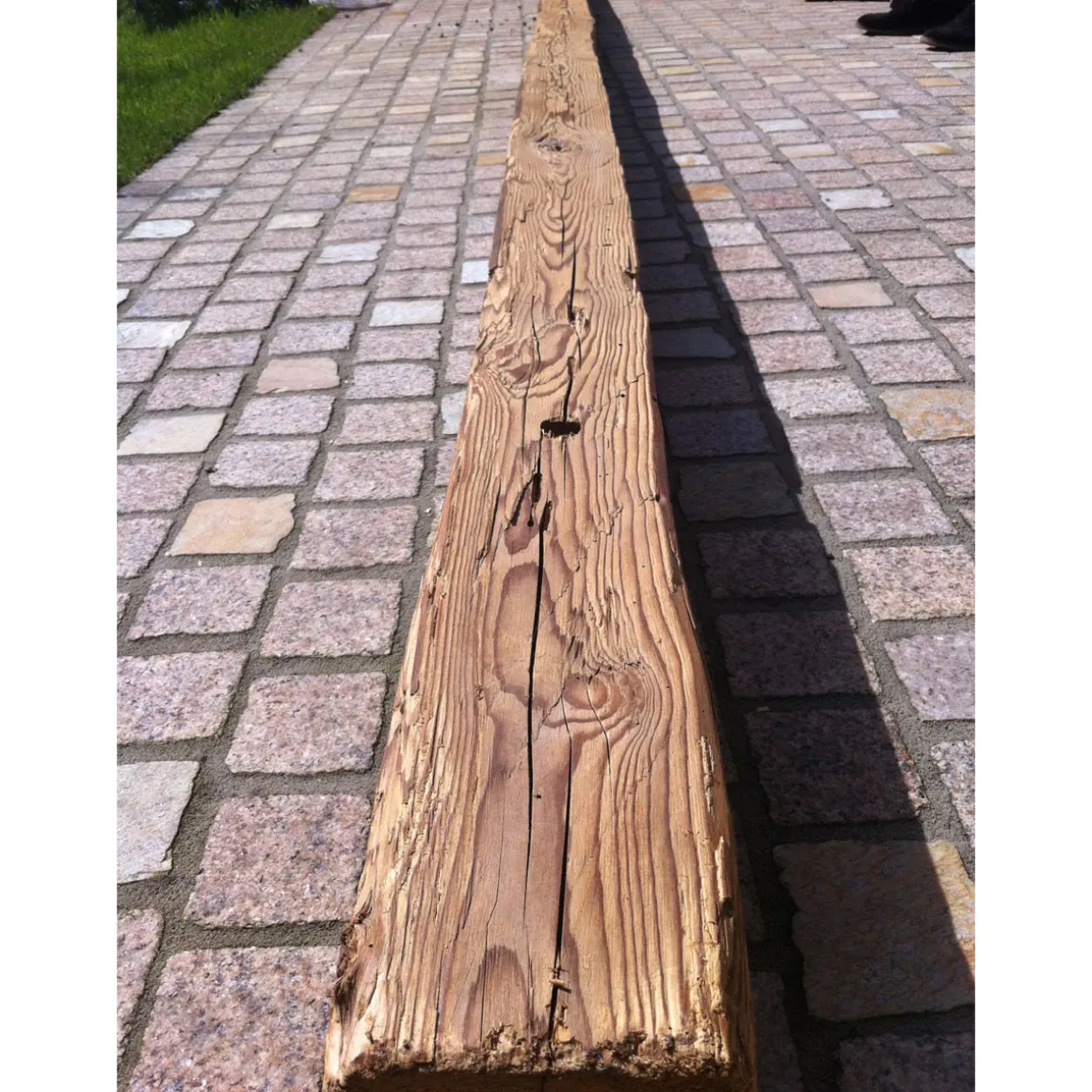 JÜRGENS Altholz-Sparren natur 100 x 12 x 10 cm