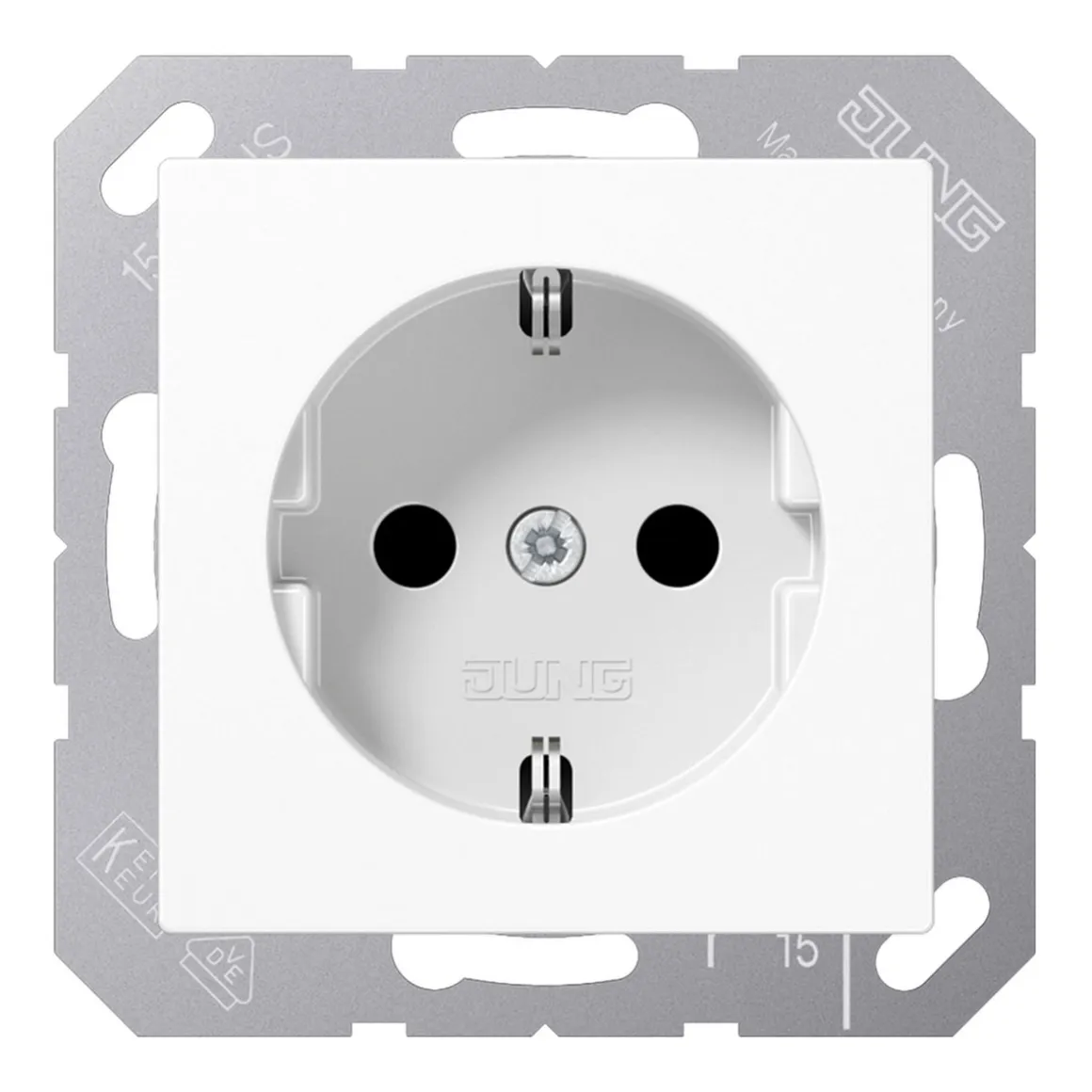 Jung SCHUKO-Steckdose AS 500 alpinweiß