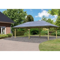 Karibu Pavillon Carport Kirn 2 Massivholz