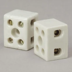 Keramikklemmen 2-polig VDE weiß 2,5-4 mm 2 Stück