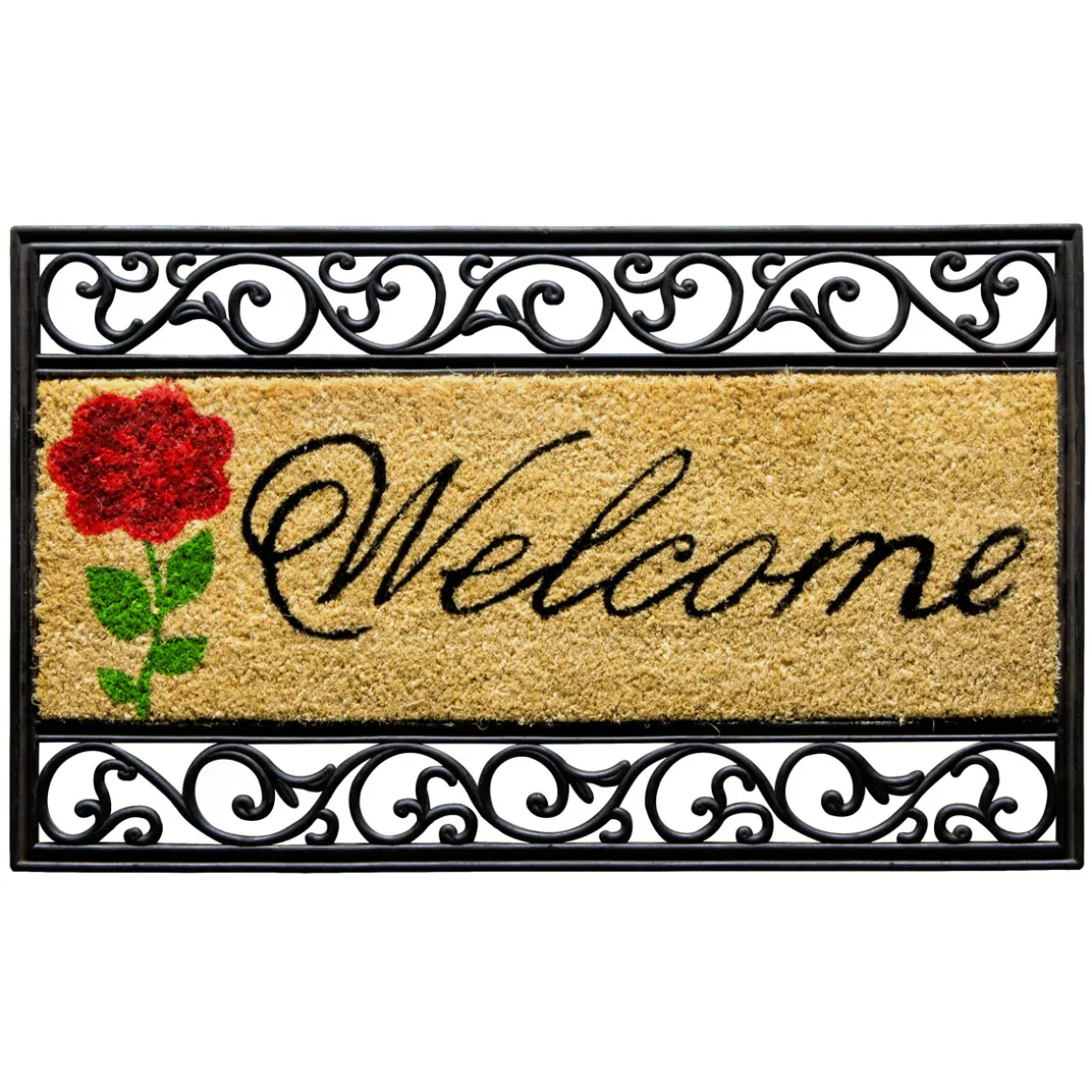 Kokosgummimatte Salome Welcome 45 x 75 cm natur
